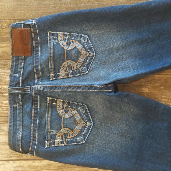 BIG STAR Nina mid-rise straight medium wash jeans The Buckle 27L sz 27x36L TALL - Picture 1 of 15